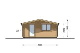 Kleines Holzhaus NINA (44 mm), 5x5 m, 25 m² specification 2