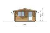 Gartenhaus aus Holz DREUX (44 mm), 4x3 m, 12 m² specification 2