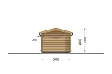 Gartenhaus aus Holz PETER (34 mm), 3x4 m, 12 m² specification 4