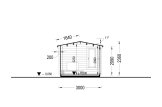 Gartenhaus aus Holz POOLHOUSE (44 mm), 4x3 m, 12 m² specification 6