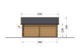 Holzgarage TWIN (44 mm), 4x6 m, 24 m² specification 3