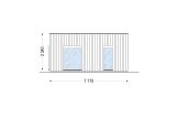 Fertighaus aus Holz KAYA 3 PV S (44 mm + Holzverschalung), 70 m² specification 3