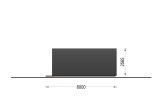 Gartenhaus aus Holz BRETA S (44 mm), 3x6 m, 18 m² specification 5