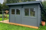 Gartenhaus aus Holz LILLE F (34 mm), 4x3 m, 12 m² customer 2