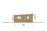 Holzgarage mit Flachdach MODERN (44 mm), 4x6 m, 24 m² specification 3