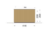 Gartenhaus aus Holz PREMIUM (Extra Isoliert, 34 mm + Holzverschalung), 7x4 m, 28 m² specification 5