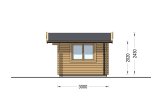 Gartenhaus aus Holz LILLE (34 mm), 4x3 m, 12 m² specification 5