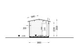 Gartenhaus aus Holz ELEONORA (34 mm), 6.6x3 m, 18 m² specification 6