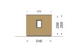 Gartenhaus aus Holz PREMIUM (34 mm + Holzverschalung), 6x3 m, 18 m² specification 5