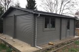 Doppelgarage aus Holz CLASSIC DUO (44 mm), 6x6 m, 36 m² customer 2