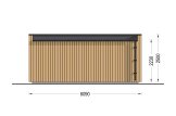 Gartenhaus aus Holz PREMIUM (34 mm + Holzverschalung), 5,95x3 m, 16 m² specification 4