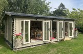 Kleines Holzhaus MARION (Isoliert, 34+34 mm), 7,5x4 m, 30 m² customer 1