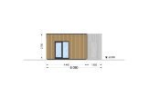 Holzhaus LUCIA 2 (44 mm + Holzverschalung), 50 m² specification 3