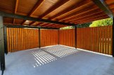 Carport aus Holz mit L-förmiger Wand LUNA DUO F, 6x6 m customer 2