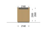 Gartenhaus aus Holz PREMIUM (34 mm + Holzverschalung), 2x2 m, 4 m² specification 4