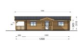 B-Ware: Blockbohlenhaus mit Terrasse DONNA S (Extra Isoliert, 44+44 mm), 63 m² + 11.5 m² specification 5