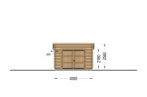Holzgarage mit Flachdach MODERN (44 mm), 4x6 m, 24 m² specification 2