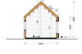 Kleines Holzhaus SALLY (Isoliert, 34 mm + Holzverschalung), 20 m² specification 6