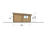 Doppelgarage aus Holz mit Flachdach MODERN DUO (44 mm), 6x5 m, 30 m² specification 5