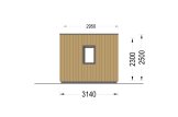Gartenhaus aus Holz PREMIUM (Isoliert, 34 mm + Holzverschalung), 5x3 m, 15 m² specification 5