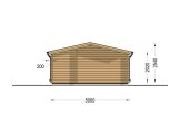 Gartenhaus aus Holz NINA (34 mm), 5x5 m, 25 m² specification 4