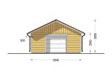 Holzgarage MIRA (66 mm + Holzverschalung), 6x6 m, 31 m² specification 2