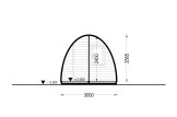 Gartenhaus aus Holz BRETA S (44 mm), 3x6 m, 18 m² specification 6
