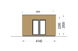 Gartenhaus aus Holz PREMIUM (Extra Isoliert, 34 mm + Holzverschalung), 7x4 m, 28 m² specification 3