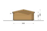 Gartenhaus aus Holz LILLE (34 mm), 5x4 m, 20 m² specification 4
