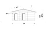 Kleines Holzhaus MILA (44 mm), 56 m² specification 3