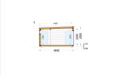 Kleines Holzhaus PREMIUM (Extra Isoliert, 34 mm + Holzverschalung), 6,5x4,5 m, 30 m² specification 6