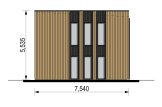 Holzhaus KAYA 4L (44 mm + Holzverschalung), 50 m² specification 6