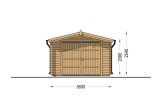 Holzgarage CLASSIC (34 mm), 3,6 x 5,4 m, 20 m² specification 2