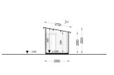Gartensauna VIGOR (44 mm), 5.3x2.5 m, 4.9 m² specification 6