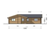 Holzhaus ADELE S (Isoliert, 44+44 mm), 60 m² specification 2