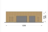  Doppelgarage aus Holz Mit Schuppen SILVIA S (34 mm + Holzverschalung), 12x8 m, 88 m² specification 2