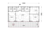 Holzhaus NICOLE (44 mm + Holzverschalung), 68 m² specification 1