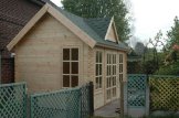 Gartenhaus aus Holz CLOCKHOUSE (34 mm), 4x3 m, 12 m² customer 3