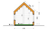 Holzhaus SALLY (Isoliert - RClass, 44 mm + Holzverschalung), 20 m² specification 6