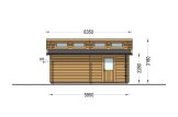 Holzgarage TWIN (44 mm), 4x6 m, 24 m² specification 5