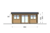 Gartenhaus aus Holz OAK (44 mm), 6x3 m, 18 m² specification 2
