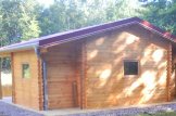 Gartenhaus aus Holz PARIS (44 mm), 6,7x5,7 m, 21 m² + 11 m² Terrasse customer 2