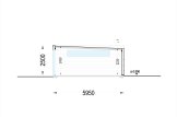 Holzgarage mit Flachdach SILVIA F (34 mm + Holzverschalung), 4x6 m, 24 m² specification 6