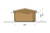 Gartenhaus aus Holz DREUX (44 mm), 4x3 m, 12 m² specification 4
