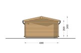 Gartenhaus aus Holz LILLE (44 mm), 4x3 m, 12 m² specification 4