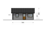 Gartenhaus aus Holz ELENA (Isoliert, 34 mm + Holzverschalung), 4x7 m, 28 m² specification 3
