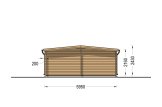 Carport aus Holz CLASSIC 3x6 m mit Schuppen, 2x6 m (44 mm) specification 5