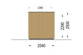 Gartenhaus aus Holz PREMIUM S (Extra Isoliert, 34 mm + Holzverschalung), 4,1x2,4 m, 10 m² specification 3