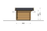 Gartenhaus aus Holz DREUX (34 mm), 4x3 m, 12 m² specification 3