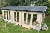Kleines Holzhaus MARION (Isoliert, 34+34 mm), 7,5x4 m, 30 m² customer 2